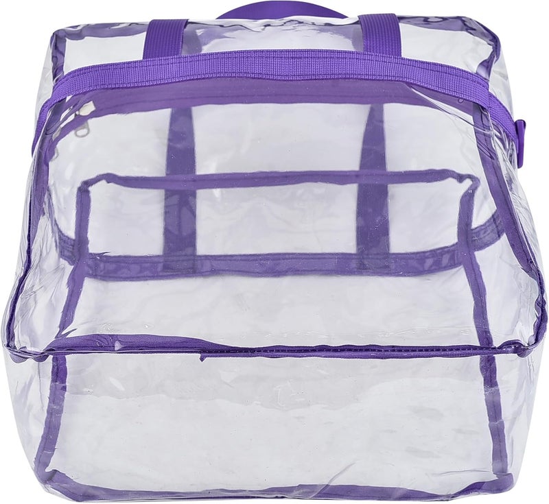 USPECLARE Clear Tote Bag for Stadium Events, 12x6x12 Transparent Stadium Bag for Work, Sports Games,Gym，Concerts - Image 4
